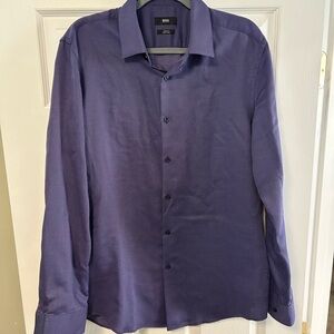 BOSS Slim Fit Easy Iron Dress Shirt Sz 16